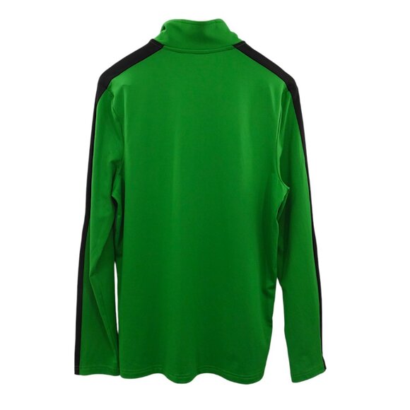 NWT NFL Eagles Antigua Quarter Zip Pullover Green Black Small Sporty Athleisure - Picture 2 of 11